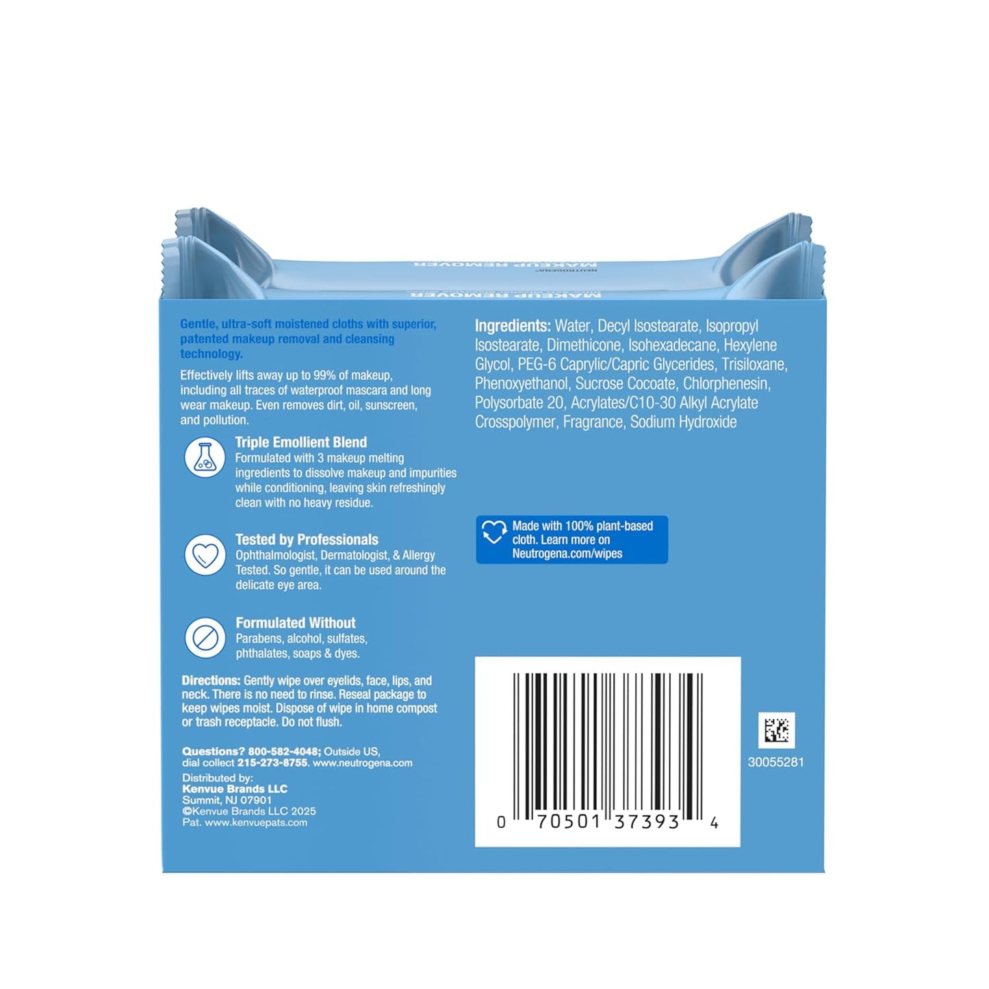 Micellar Makeup Remover Wipes – Plant-Based Twin Pack