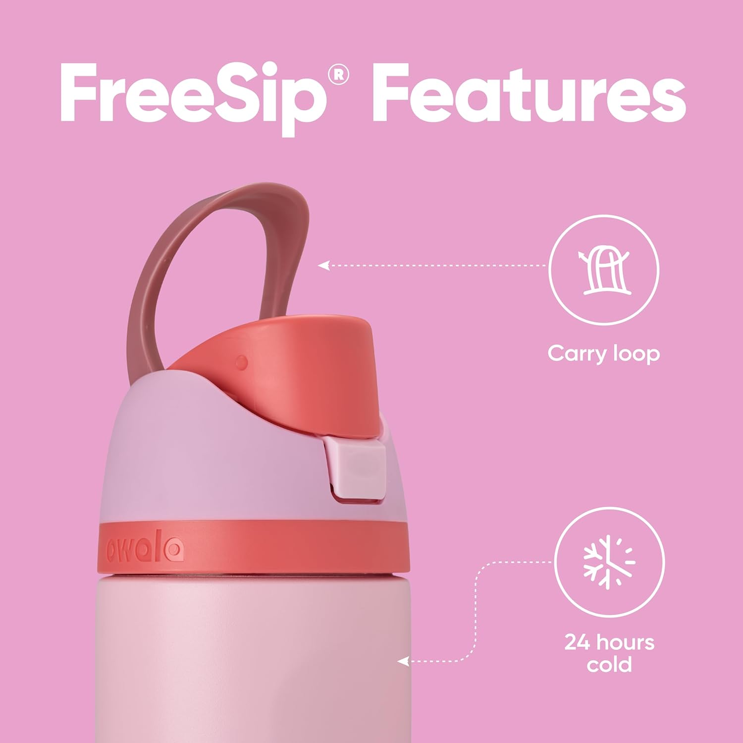 Insulated Stainless Steel Water Bottle with FreeSip Straw