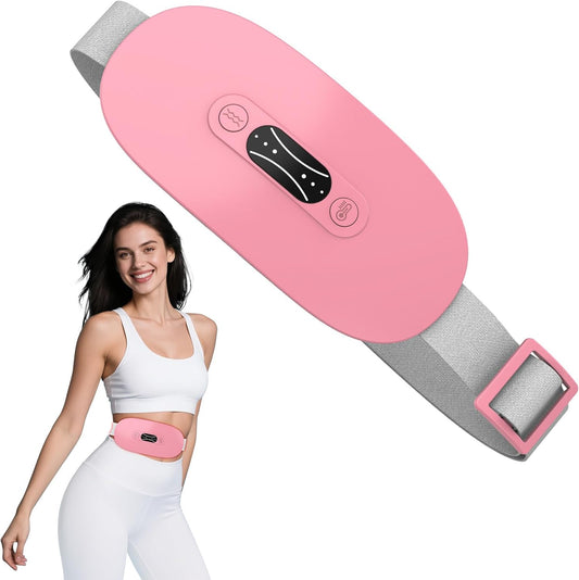 Cordless Heating Pad for Cramps – 3 Heat & Massage Modes
