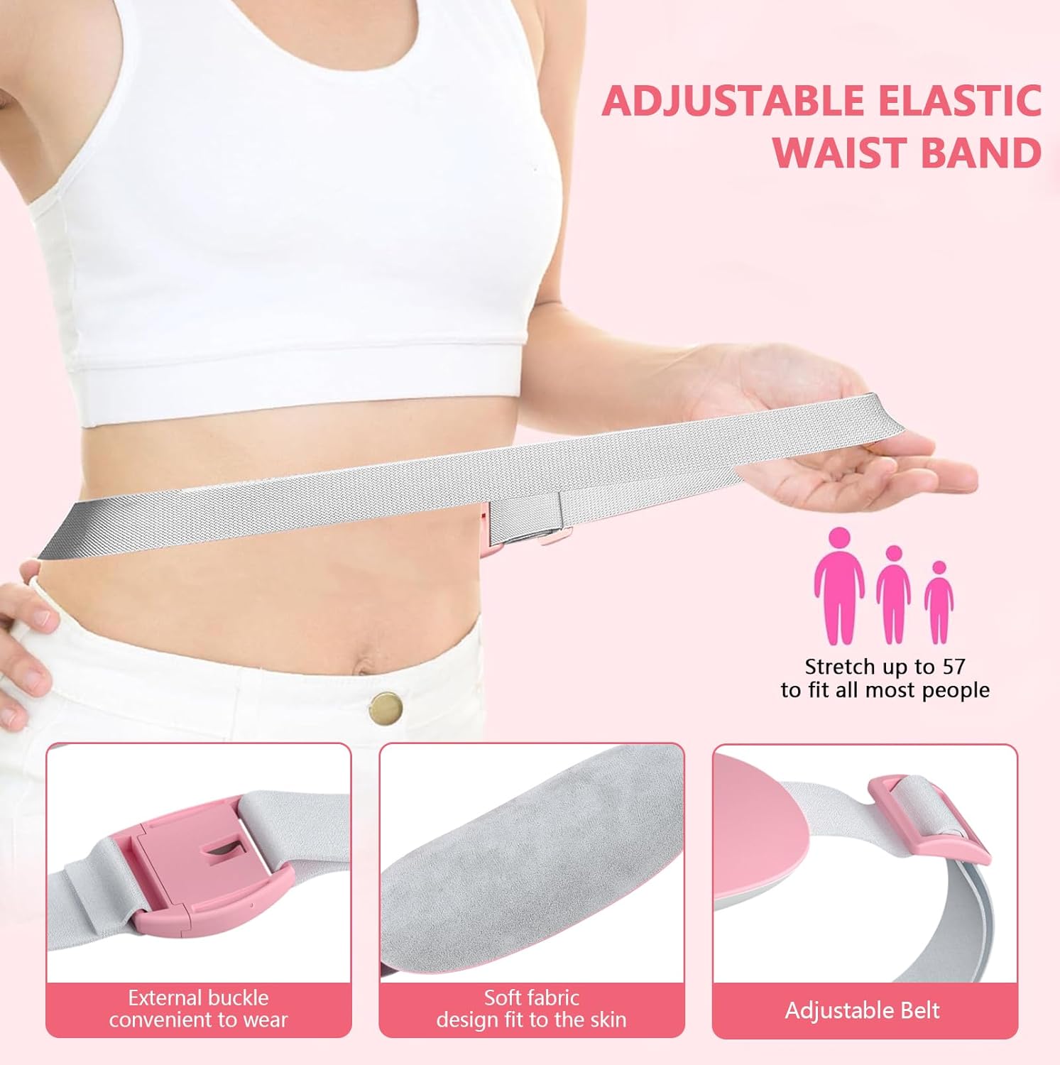 Cordless Heating Pad for Cramps – 3 Heat & Massage Modes