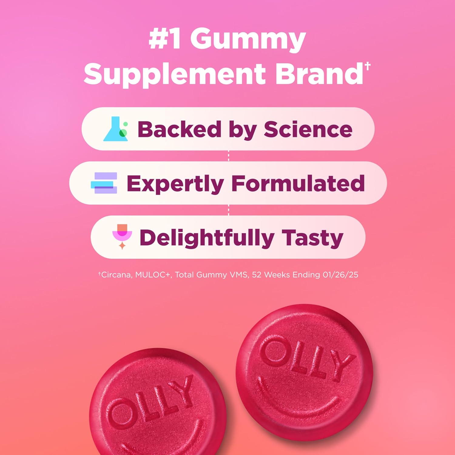 Hair, Skin & Nails Gummies with Biotin, Keratin & Vitamin C
