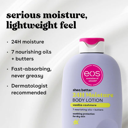 Vanilla Cashmere Shea Body Lotion – 24-Hour Moisture