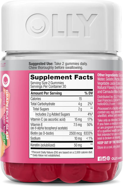 Hair, Skin & Nails Gummies with Biotin, Keratin & Vitamin C