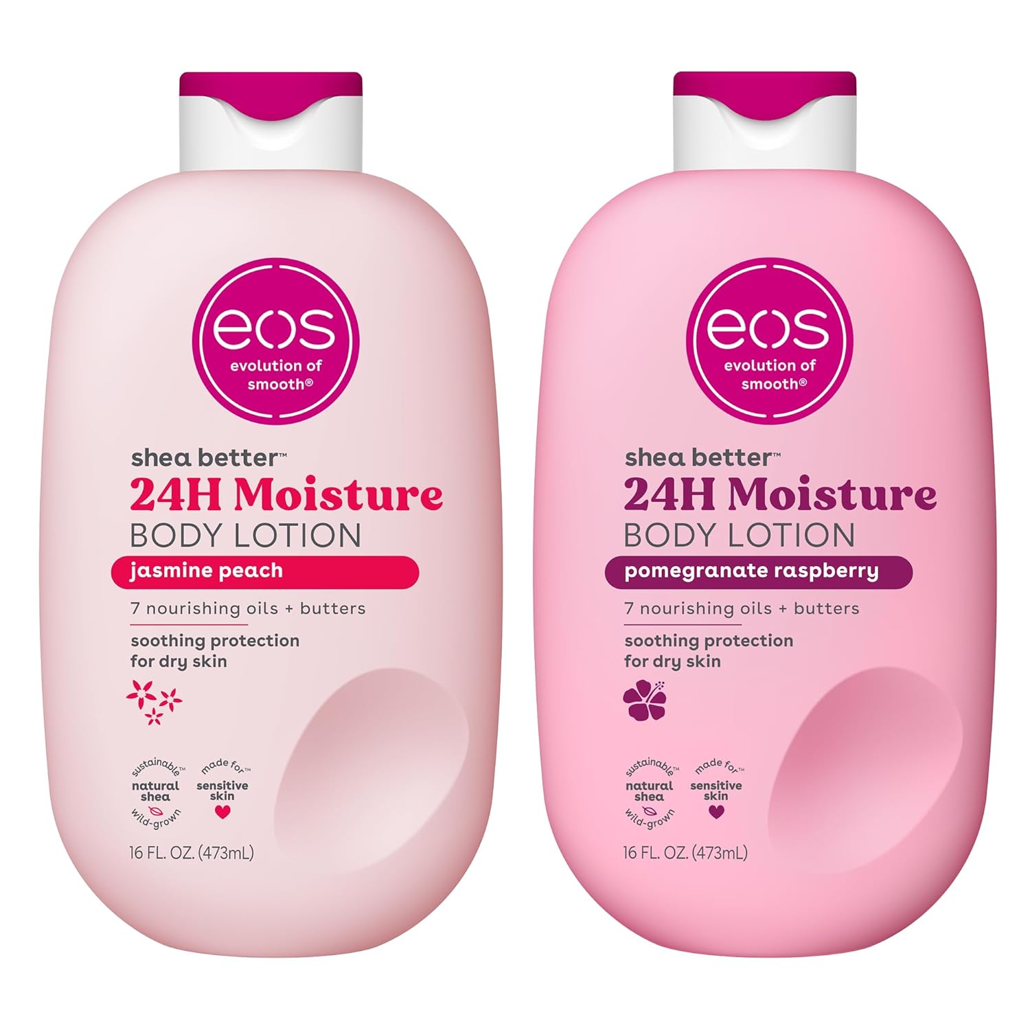 Shea Body Lotion Set – Jasmine Peach & Pomegranate Raspberry
