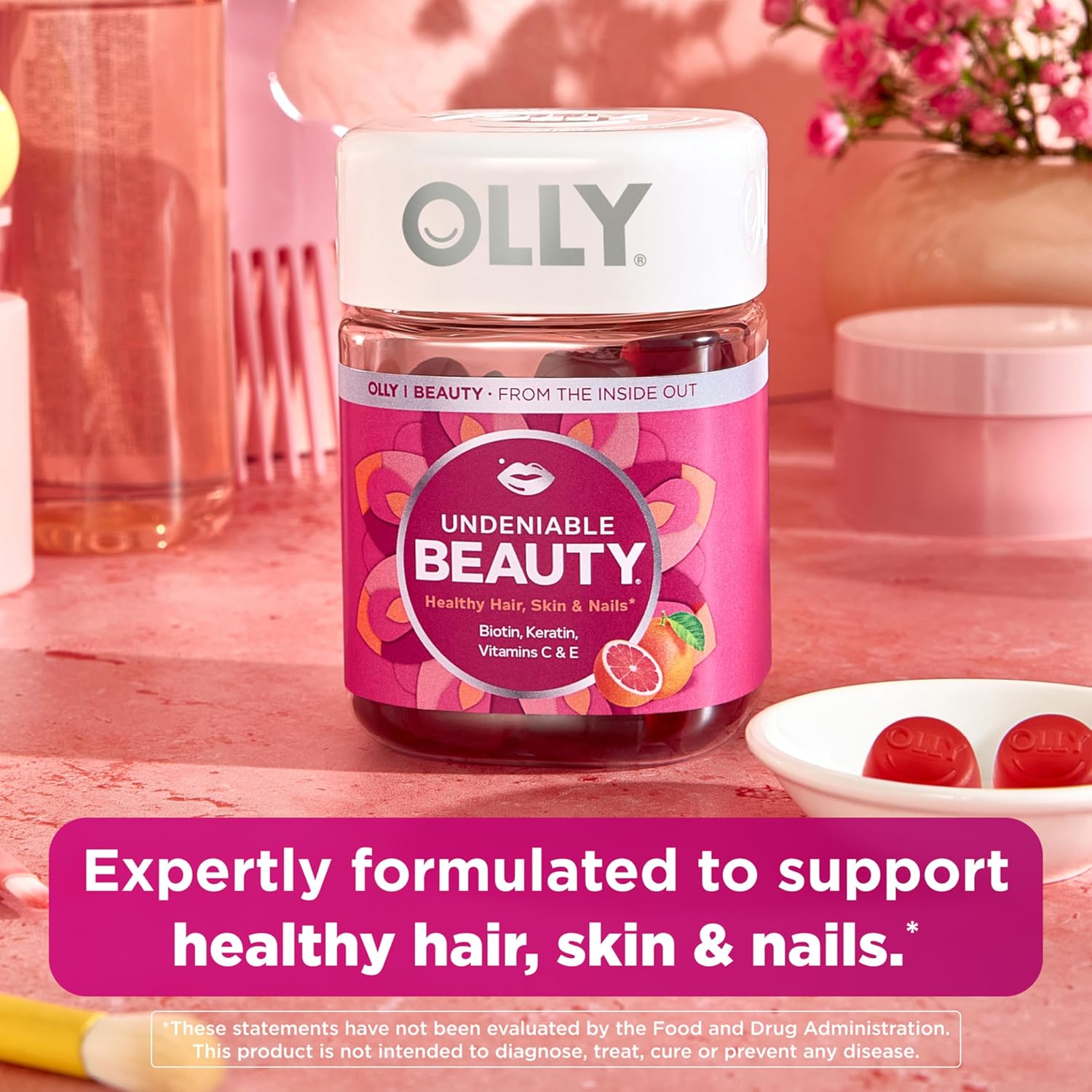 Hair, Skin & Nails Gummies with Biotin, Keratin & Vitamin C